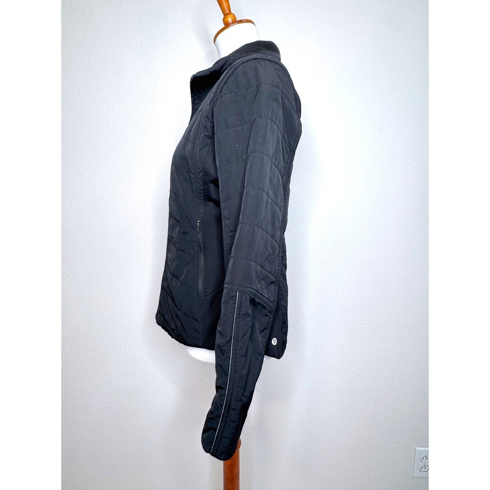 LULULEMON Another Mile Full Zip Womens Jacket NO Hood 8 Black Primaloft Outdoor - Picture 7 of 11